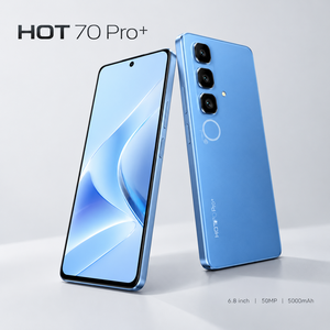 HOT 70 Pro+ โทรศัพท์มือถือสำหรับธุรกิจ รุ่น Helio G100 ระบบปฏิบัติการ Android 14 แบตเตอรี่ 5000mAh ความจุ 512GB สำหรับผู้จัดจำหน่ายในพื้นที่ - Product Image 1