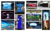 Módulos de pantalla LED P4mm impermeables para exteriores, 320*160mm, Panel de publicidad exterior suave a todo Color, pantalla LED de 320*160mm