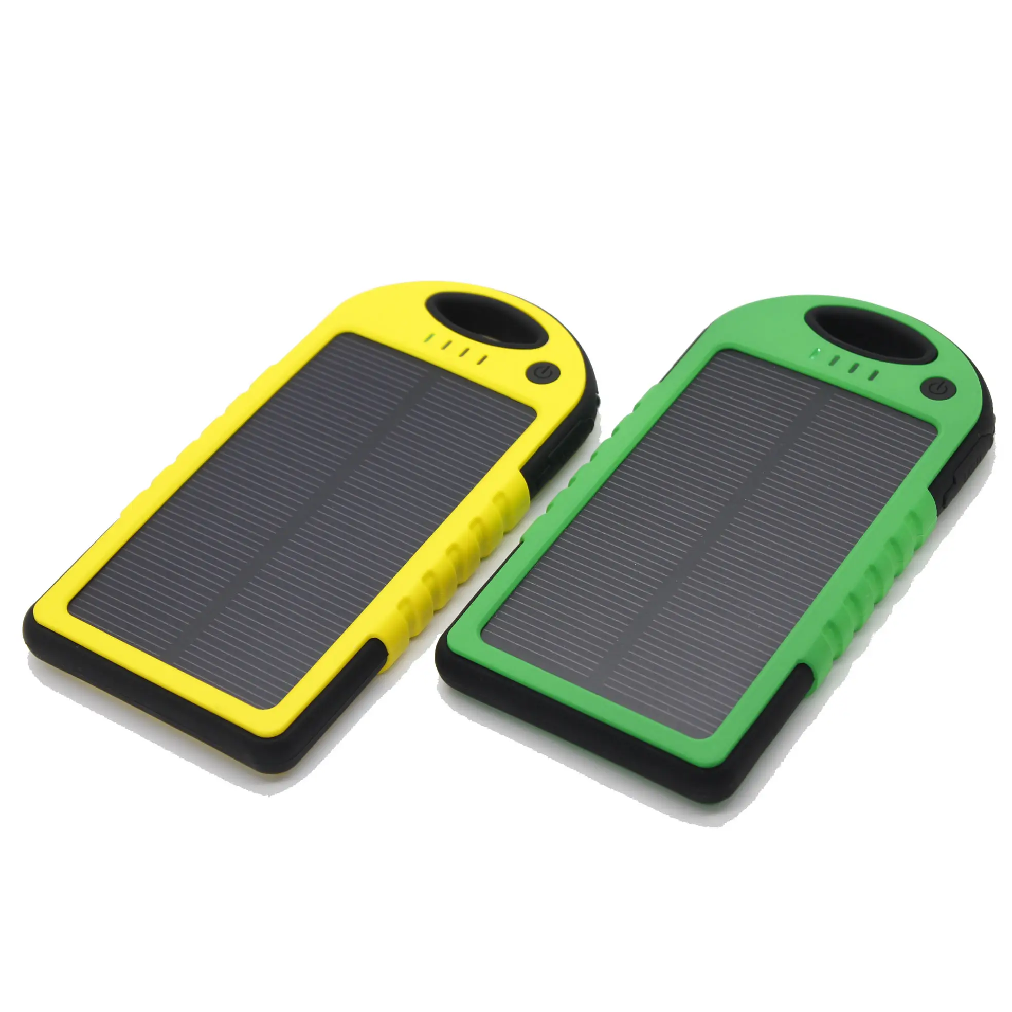 Low Price In Stock Wholesale Waterproof Portable Solar Power Bank 5000mAh Outdoor LED Solar Charger Hot on Amazon