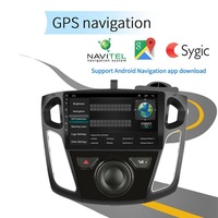 Radio de coche con pantalla de 9 pulgadas, 2 DIN, 4 núcleos, reproductor de DVD, GPS, amplificador, Carplay y Android Auto para Ford Focus 3 2012-2016