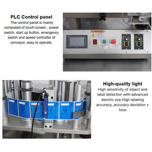 HZPK TRLM-120A Automatic Bottle Labeling <b>Machine</b> Plastic Glass Water Bottles Cosmetic Labeling <b>Machine</b> with Date Code Printer - Product Image 4