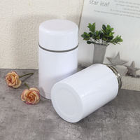 Bouteille isotherme alimentaire droite en acier inoxydable à double paroi sous vide, vierge pour sublimation, vente en gros
