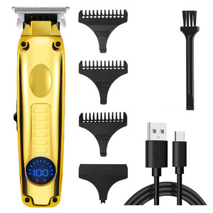 Kit de Aseo Profesional Inalámbrico: Recortadora de Pelo para Barbero, Máquina de Corte Eléctrica Profesional de Precisión 0mm Zero Gapped para Detalles y Acabados - Product Image 1