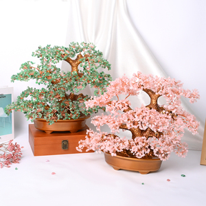 Bán Buôn Năng Lượng Cây Thủ Công Tinh Thể Tự Nhiên <span class=keywords><strong>Bonsai</strong></span> "Kho Báu Cây" Cho Trang Trí Nội Thất - Product Image 1