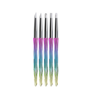 5Pcs Acrylic Silicone Nail Gel <b>Pen</b> Set Hollow Sculpture Dotting Painting Brush <b>Pens</b> for 3D Nail Art Design - Product Image 1