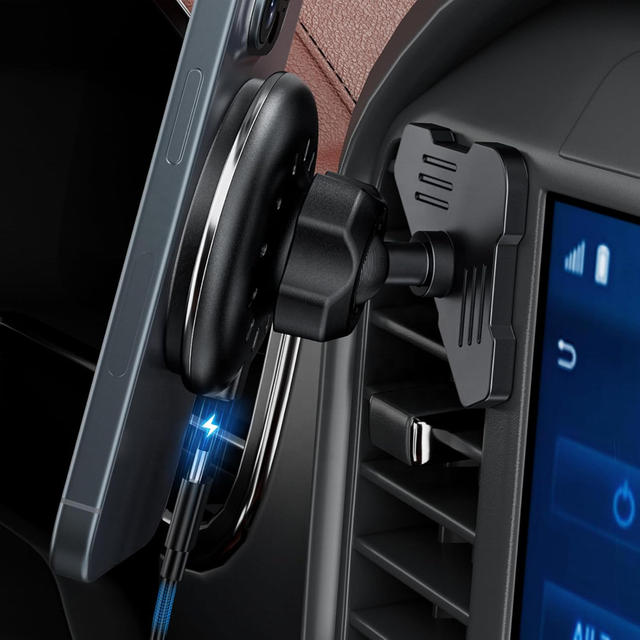 Car Vent Wireless Charger Magnetic Phone Mount Compatible with Ford F-150 Super Duty F250/F350/F450