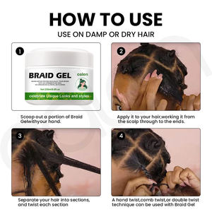 <span class=keywords><strong>Gel</strong></span> capillaire brillant et conditionnant, tenue extra forte, tous types de <span class=keywords><strong>cheveux</strong></span>, <span class=keywords><strong>gel</strong></span> capillaire pour tresses, tenue extra forte, taille salon - Product Image 5