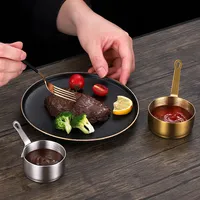 Casserole en acier inoxydable antiadhésive avec poignée pour réchauffer le lait, cuisiner le porridge et les nouilles