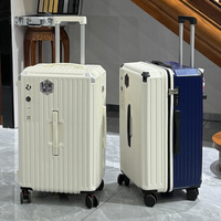 Vente en gros Bagages chariot à bagages de voyage ABS coffret de voyage valise 3 en 1 Boîtes de 24 pouces Verrouillage du port USB Système de freinage antiblocage