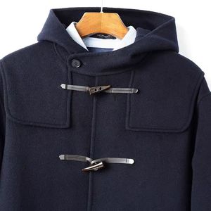 Wholesale Customized High Quality <strong>Men's</strong> Jackets New Casual Trench <strong>Coat</strong> And <strong>Duffle</strong> Wool In Plus Size With Button Closure - Product Image 2