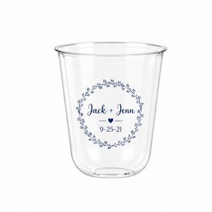 Gobelets givrés personnalisés avec votre propre logo pour mariage, 12 oz, 16 oz, gobelets en plastique jetables pour bubble tea, café, forme en U - Product Image 6