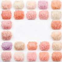 Franges de plumes de dinde de haute qualité à bas prix, plumes blanches teintées pour vêtements, robes, bricolage, artisanat, costumes