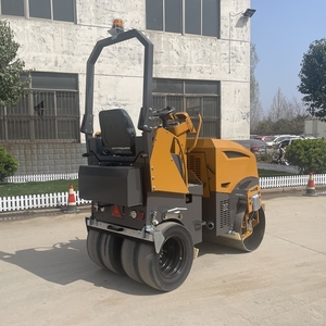 Дорожный каток 2 тонны 3,5 тонн 4,5 тонн дизельный бензин мини-уплотнитель ездить на асфальтовый дорожный каток с резиновой шиной - Product Image 6