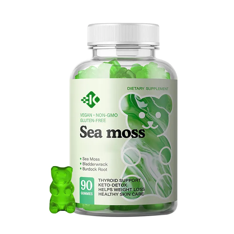 Oem nhãn hiệu riêng hỗ trợ miễn dịch bổ sung seamoss Gummies với bladderwrack Vegan cho keto-cai nghiện