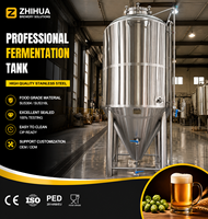Cuve de Fermentation de Bière en Acier Inoxydable 4000L, Fermenteur Conique 40HL Unitank, Équipement de Brasserie Artisanale, Fabricant