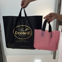 Bolsas de Negocio Reutilizables con Logotipo Personalizado, Impresas en Seda, de PE/CPE/EVA Virgen, con Boquilla y Sellado Superior, Reciclables, para Almacenamiento de Ropa