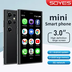 3G akıllı telefon Mini Porket telefonu taşınabilir Mini cep telefonu 3.0 inç ekran SOYES S23 PRO