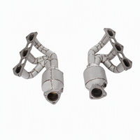 Downpipe en acier inoxydable 304 de qualité supérieure pour Porsche 718 Boxster GTS 4.0 982, améliore l'efficacité de collecte des gaz, optimisation de la performance de course