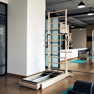 Équipement <span class=keywords><strong>de</strong></span> Pilates, lit à échelle coulissante en bois, entraînement professionnel <span class=keywords><strong>de</strong></span> Pilates, lit à échelle coulissante bidirectionnel - Product Image 1