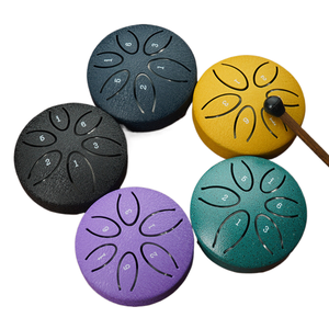 Air Spirit, tambor de lengua de acero de 6 tonos de 3 pulgadas, instrumento Musical de percusión vacío portátil con baquetas, tambor olvidadizo - Product Image 1