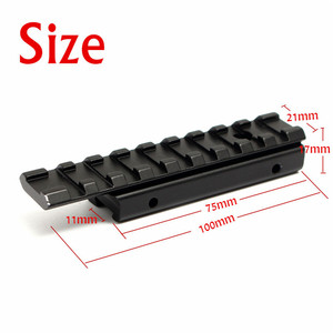 Factory Custom 11mm to 20mm Interface Size Converter <b>Adapter</b> Aluminum Alloy 8 Slot Multi Position Mounting Base for Outdoor Equi - Product Image 2