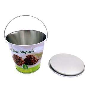 Small Chocolate Nut Packaging Metal <strong>Tin</strong> <strong>Bucket</strong> with Insert Lid and Metal Handle - Product Image 5
