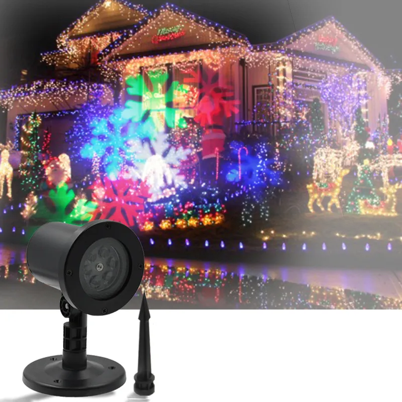 Decorative Lighting Projectors Outdoor IP65 Waterproof Projection Lamp for Xmas Holiday Party Garden Patio Decoration