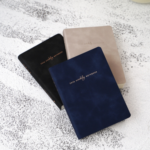 Agenda hebdomadaire personnalisé avec couverture en cuir PU, logo personnalisé, boîte cadeau indépendante, couverture rigide A5, carnet de notes personnalisé - Product Image 5