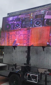 10ft ascenseur 2200lbs rotatif 360 tour de publicité extérieure affichage d'événement mât télescopique hydraulique pour remorque d'écran LED Mobile - Product Image 2