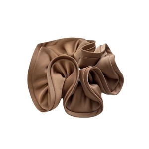 Pháp-phong cách sang trọng quá khổ thanh lịch tùy chỉnh satin tóc Tie scrunchy dệt nhãn vớ<span class=keywords><strong>i</strong></span> xù nở thiết kế - Product Image 5