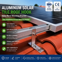 Support de montage solaire réglable pour panneaux photovoltaïques, structure de support pour l'installation sur toits en tuiles et en métal
