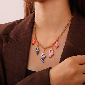 จี้เซรามิคลายการ์ตูนน่ารัก รูปทรงหลากหลาย อุปกรณ์ทำเครื่องประดับ DIY แฟชั่นสำหรับทุกเพศ - Product Image 4