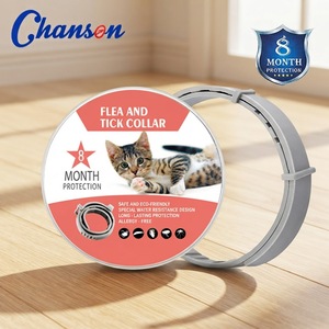 Collar ajustable antiparasitario para mascotas, protección antipulgas y garrapatas, 8 meses - Product Image 1