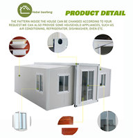 VOROS Nuovo Design Casa Container Prefabbricata Modulare 20ft 40ft, Ufficio e Casa Mobile Espandibile