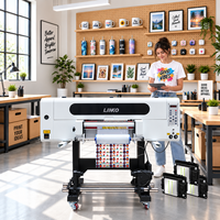 Imprimante DTF UV LINKO A2 nouvelle génération I1600 à trois têtes d'impression, automatique, multicolore, pour films AB et enveloppement de tasses