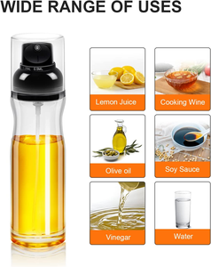 Pulvérisateur d'huile d'olive pour la cuisson, vaporisateur d'huile d'olive en verre de 200ml avec [arroseur réglable] pour friteuse à Air, brumisateur d'huile d'olive pour Sala - Product Image 5