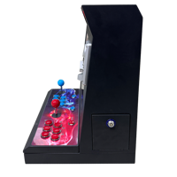 Boîte de jeu d'arcade en métal au design classique, mini machine de jeu vidéo rétro de table, multi-jeux, 2 joueurs, joystick espagnol