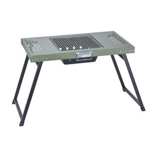 Ev paslanmaz çelik katlanabilir masa ızgara taşınabilir açık kamp barbekü ızgara piknik kullanımı kolay kömür ızgara - Product Image 2