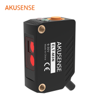 AKUSENSE Sensor Fotoeléctrico de Larga Distancia, Láser Resistente al Agua, Reflexión Difusiva Ip67, Forma Cuadrada, Tipo 2