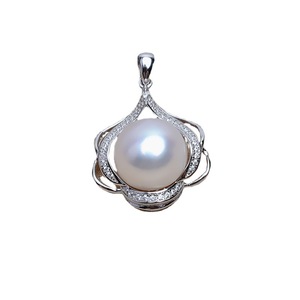 จี้เงินแท้ S925 สำหรับทำจี้ไข่มุก DIY พร้อมฐานรอง 12-13 มม. อุปกรณ์เสริม ผลิตภัณฑ์กึ่งสำเร็จรูป จี้ปกปิดและจี้ไข่มุก - Product Image 3