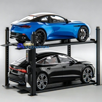 Système de stationnement vertical compact intelligent à 4 poteaux pour garage domestique, pour un stationnement résidentiel sécurisé
