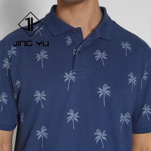 OEM Custom logo Luxury High Quality Stretch Milk Silk Vintage Printed Golf <b>Shirt</b> for Men - Product Image 5
