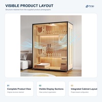 Meuble de Luxe Moderne pour Chat avec Portes Coulissantes Horizontales, en Bois Massif Écologique et Verre, Idéal pour Plusieurs Chats dans le Salon