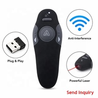 Pointeur Laser Sans Fil Puissant 2.4G RF USB pour Présentation, Télécommande de Présentation PPT, Prise en Charge Personnalisée