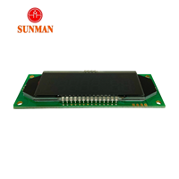 Sunman SMS0795D Kode Segmen Layar LCD 7 Digit 6 Karakter Tampilan Positif Transflektif Lampu Latar Putih 5V Industri