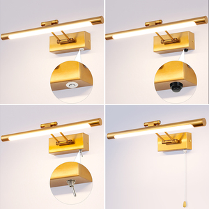 8W 12W Phòng Tắm Vanity Ánh Sáng Kéo Dây Chuyển Đổi Thiết Kế Đu Vũ Trang Lampe Đính Murale <span class=keywords><strong>LED</strong></span> Đèn Tường Có Thể Điều Chỉnh Hình Ảnh Ánh Sáng - Product Image 6