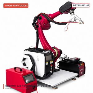 Robot de Soldadura Láser Refrigerado por Aire de 1500W BRTIRUS1510A, Brazo Robótico de 6 Ejes, Alimentador de Alambre, para Chapa Delgada de Acero Inoxidable y Aluminio, IP54, 300mm/s - Product Image 2