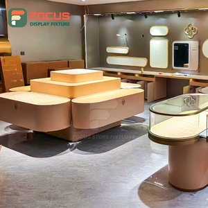 Vitrina de Exhibición de Joyería de Lujo Premium, Moderna, de Madera, con Iluminación LED, para Boutique, Exhibición Interior - Product Image 3