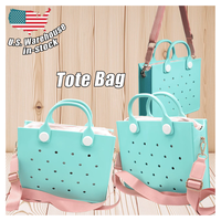 Vente en gros de grands sacs fourre-tout en EVA faciles à nettoyer avec bandoulière nouvelle mode de sac de plage sac à main pour femmes sac fourre-tout à la main en vrac