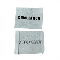 Étiquette tissée en coton avec logo personnalisé, étiquette de marque en tissu imprimée OEM, étiquette d'instructions d'entretien des vêtements, étiquette de taille pour vêtement